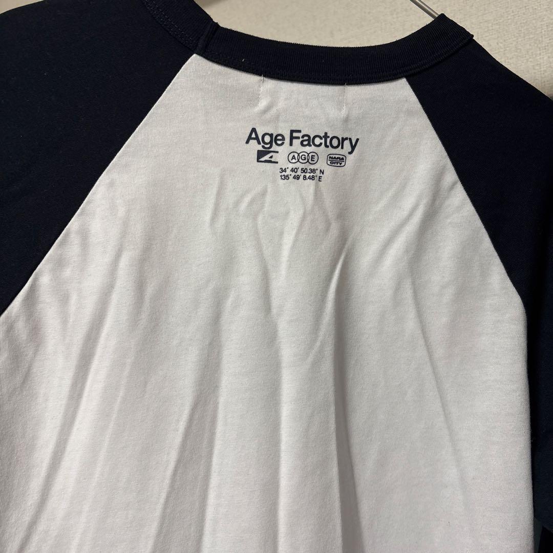 Age Factory ラグランシャツ