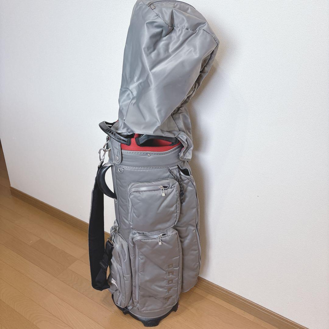 K417 onoff ライトグレー ハンドル付き キャディバッグ