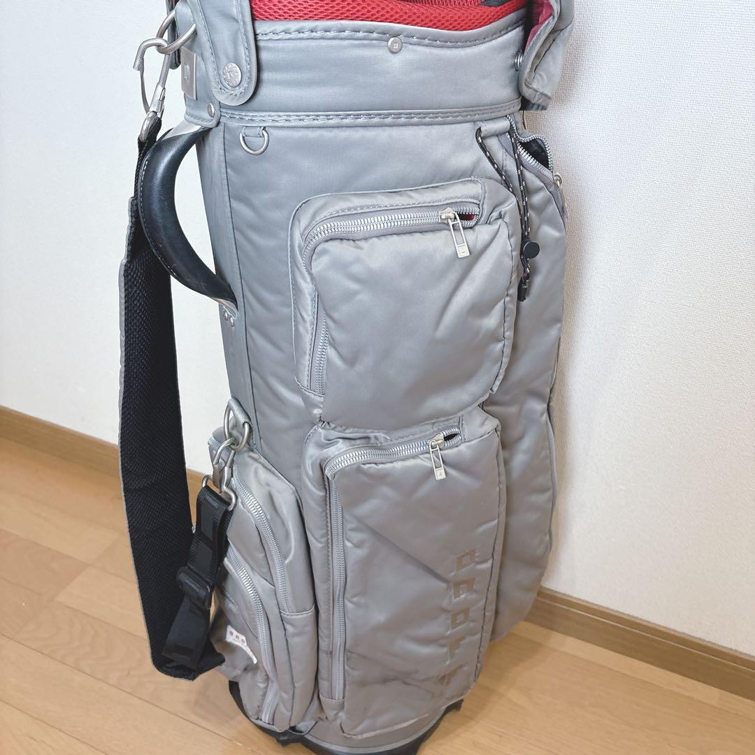 K417 onoff ライトグレー ハンドル付き キャディバッグ