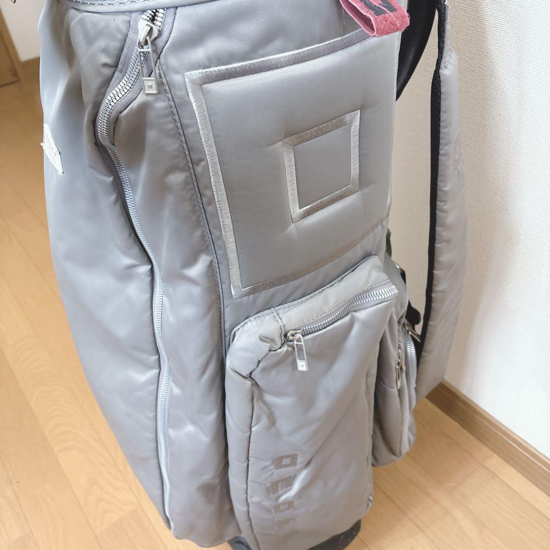 K417 onoff ライトグレー ハンドル付き キャディバッグ