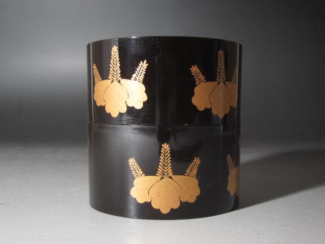 ★　中村宗哲　桐蒔絵　中次　裏千家　十一代　玄々斎の花押がございます★x491