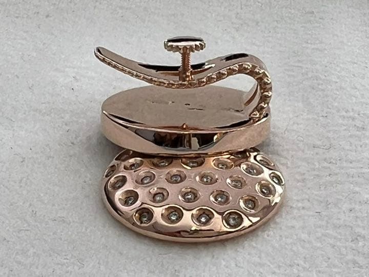 金が高い今❗️ゴルフマーカー K10PGダイヤモンド0.38ctワンオフ