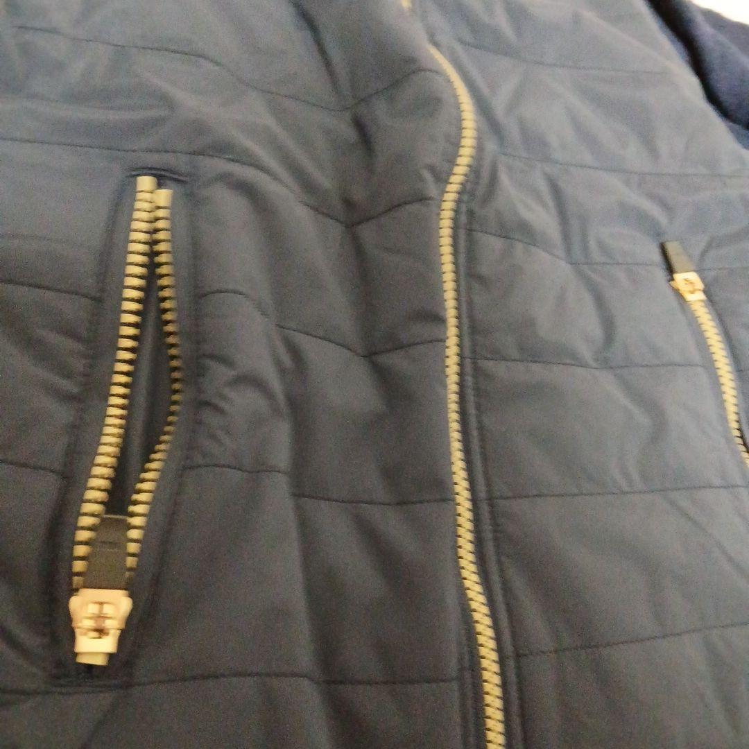 レザレクション レディース GMニットコンビネーションパデットブルゾン紺