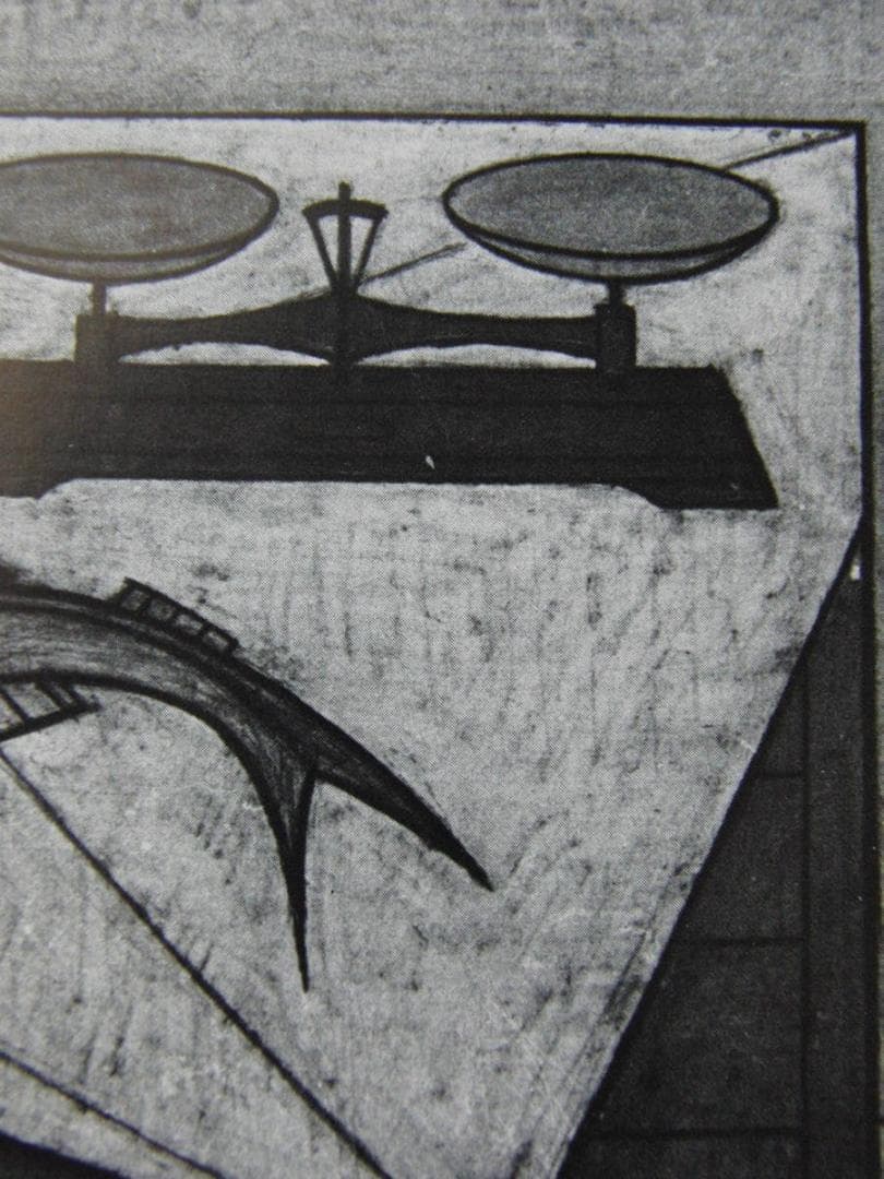 ベルナール・ビュッフェ【Poisson et balance】