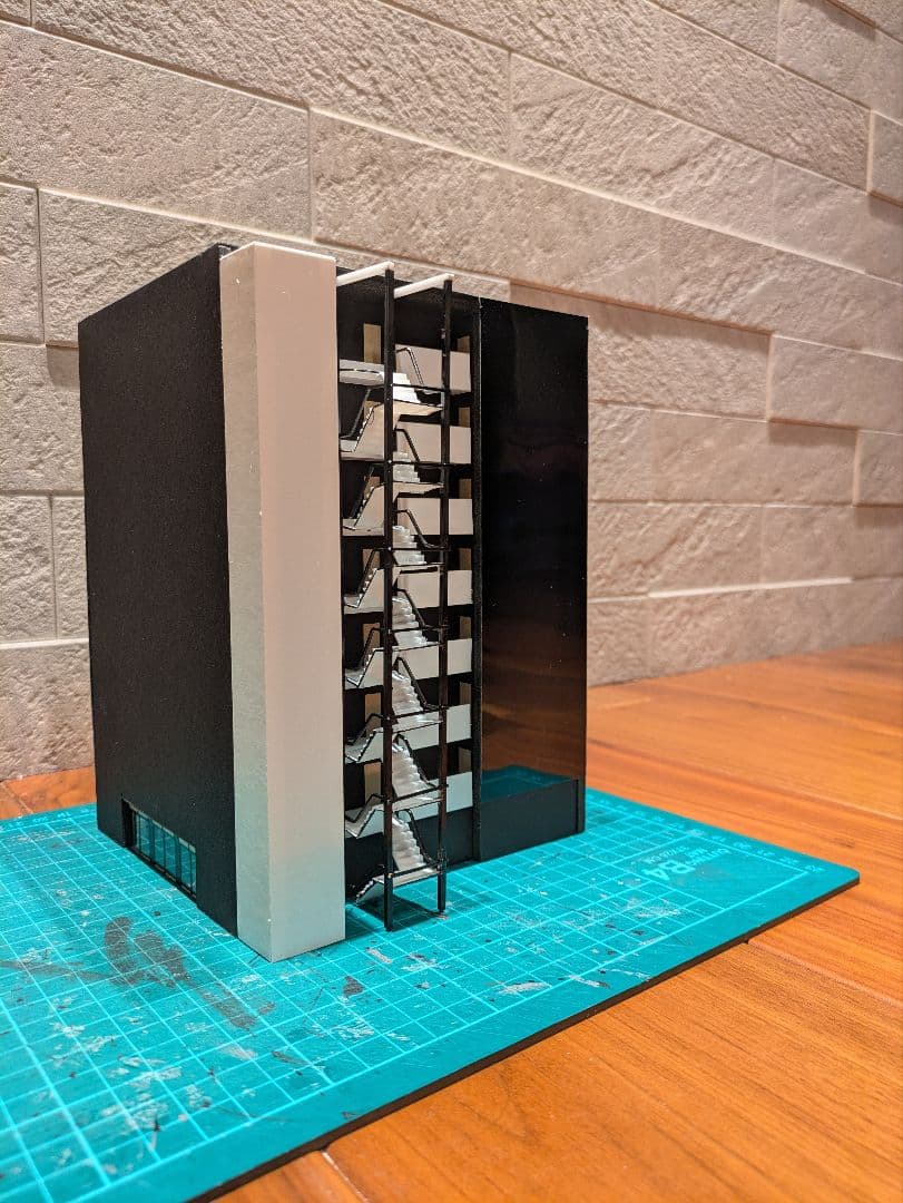 Nゲージ　自作ストラクチャー　テラスマンション