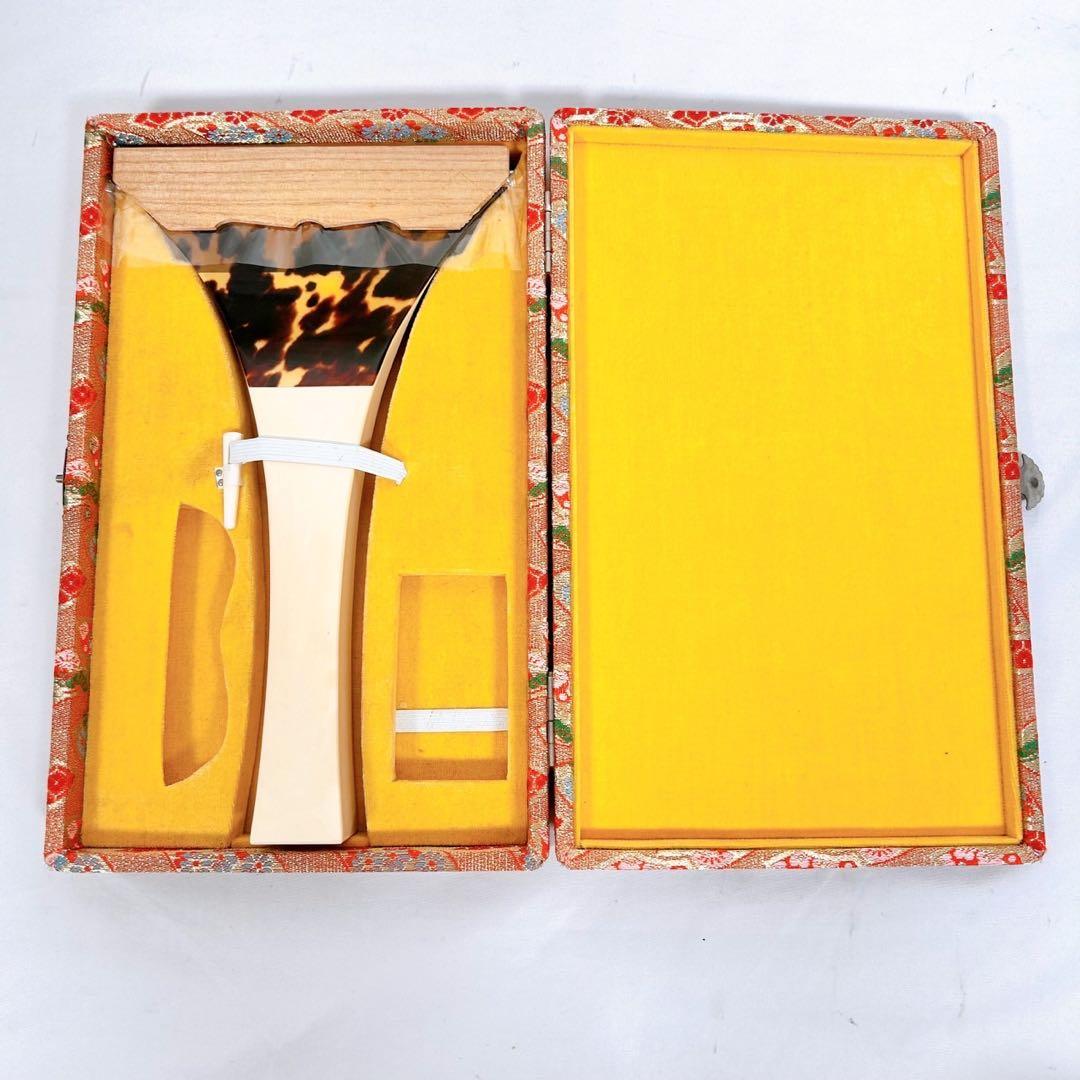 地唄三味線　撥　バチ　鼈甲　一枚甲　メンテナンス済み