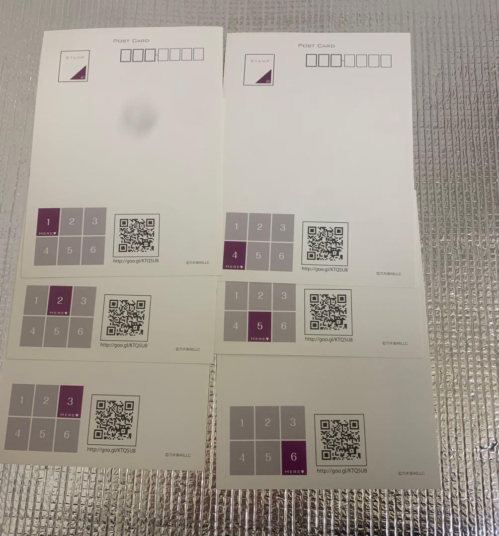 乃木坂46　橋本奈々未　クリアファイル　当選品＋ポストカード6種　5th　限定