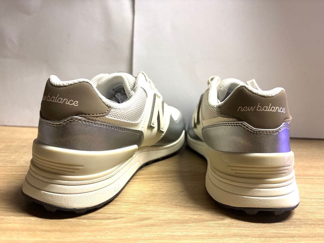 未使用24cm 2E ニューバランスゴルフ WGS574S3 ホワイト/シルバー