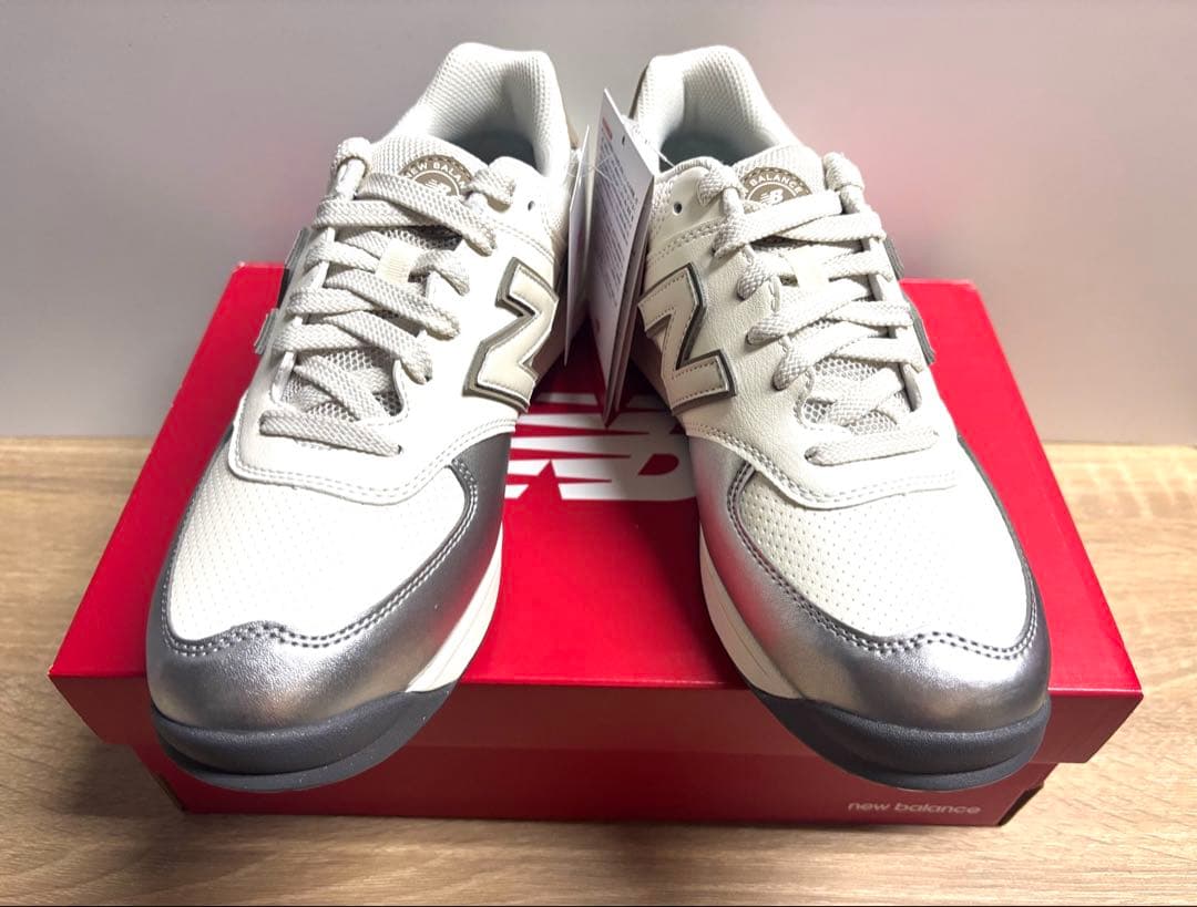 未使用24cm 2E ニューバランスゴルフ WGS574S3 ホワイト/シルバー
