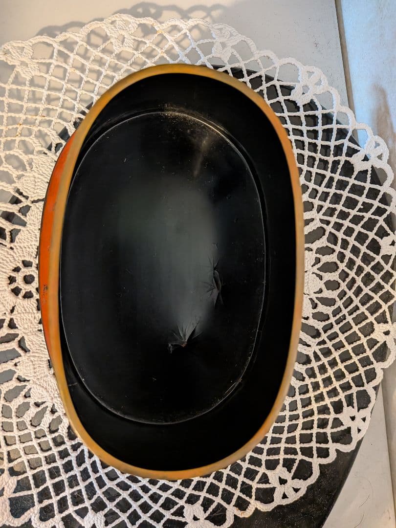 赤い木製馬の頭部置物　ChinaAntique