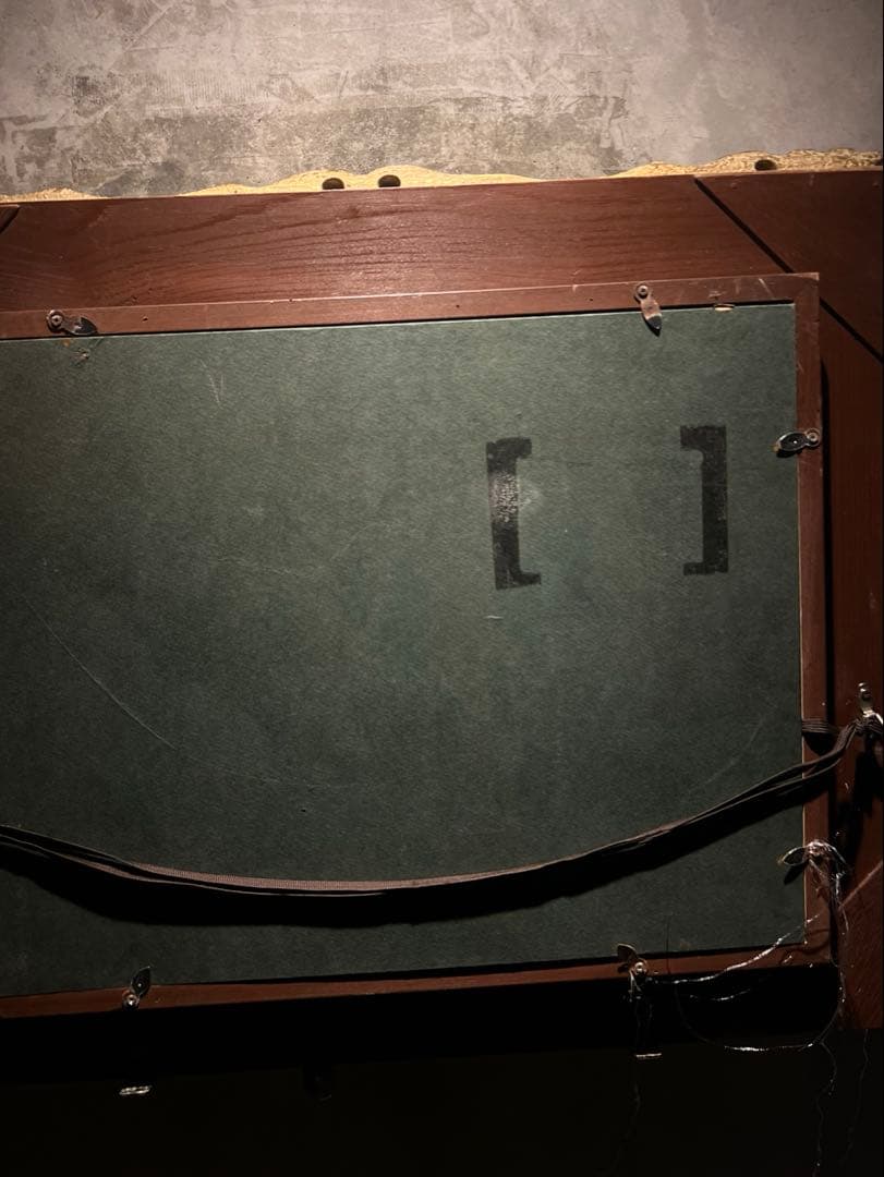 リアリズム　バロック風景画　肉筆油彩画　直筆サイン