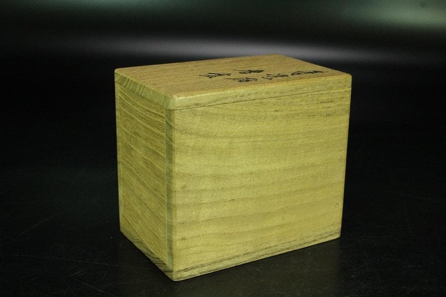 眞清水蔵六作 青磁 雁 香合(K-BB521)