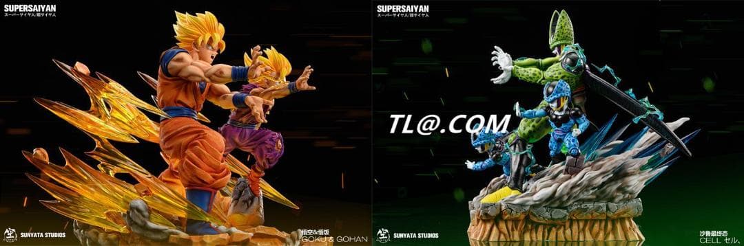 新品未開封『ドラコンボール』 　親子かめはめ波セット　ガレージキット スタチュー