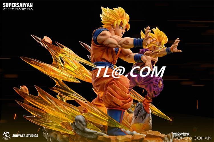 新品未開封『ドラコンボール』 　親子かめはめ波セット　ガレージキット スタチュー