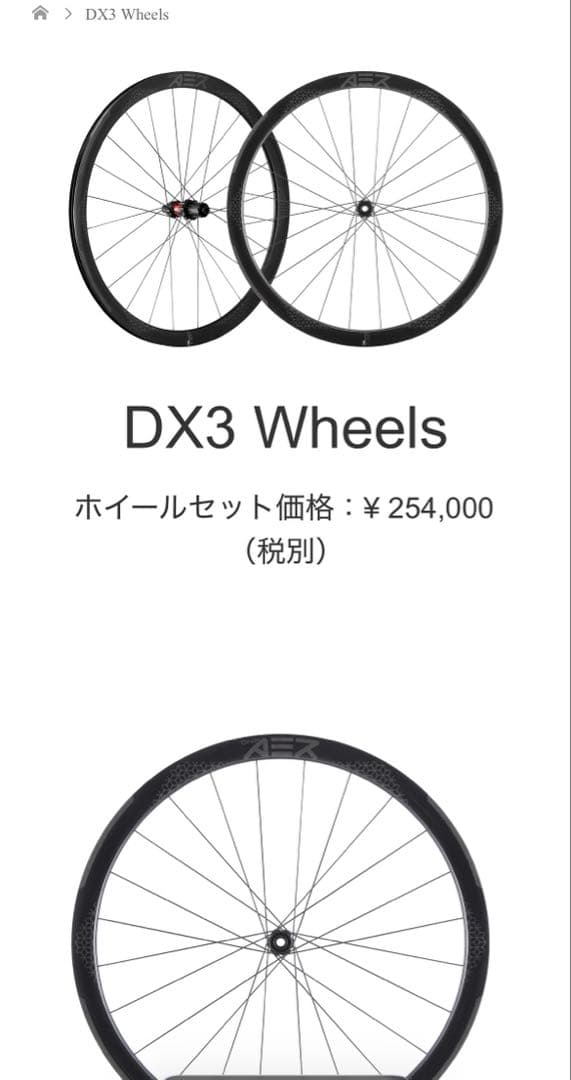 OneAer DX3 カーボンホイール クリンチャー/チューブレス