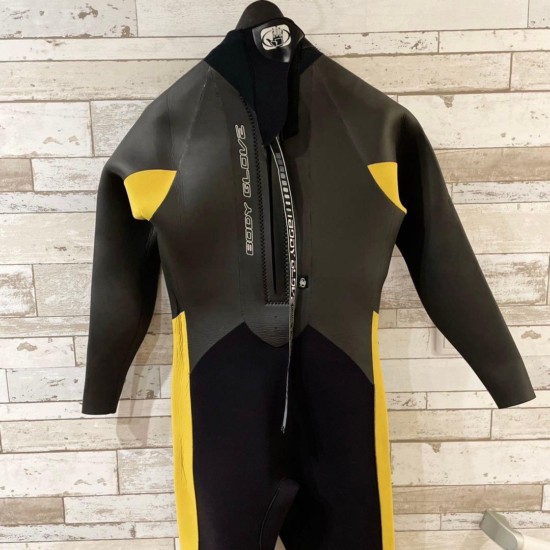 【美品】BODY GLOVE メンズ 165cm 62kg セミドライ 5/3