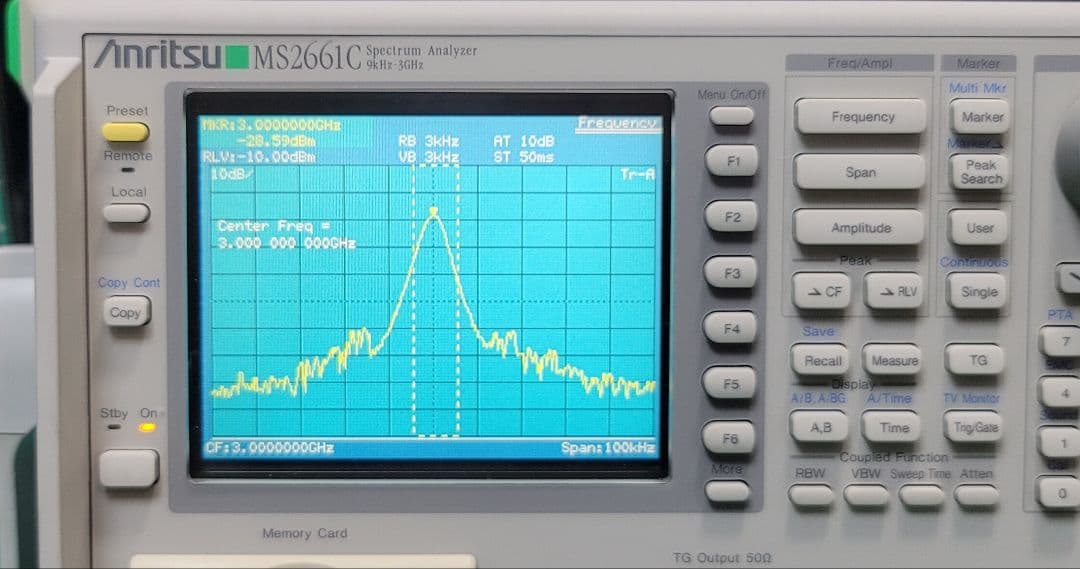 美品 Anritsu MS2661C 9KHz-3GHz スペクトラムアナライザ