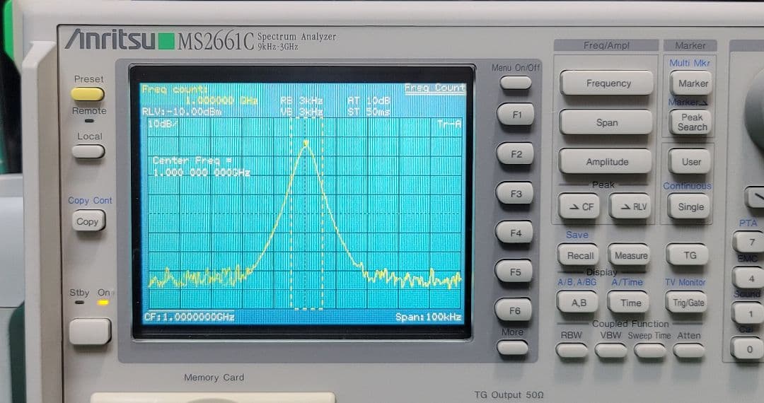 美品 Anritsu MS2661C 9KHz-3GHz スペクトラムアナライザ