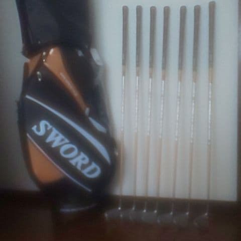 ゴルフバック、アイアンセット