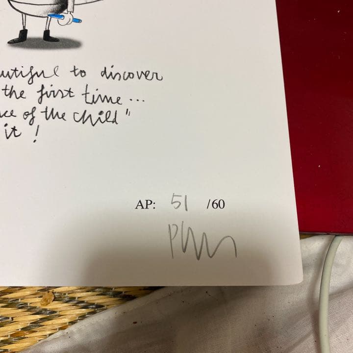 edgar plans 直筆ドローイング　エドガープランズツ　真作　希少