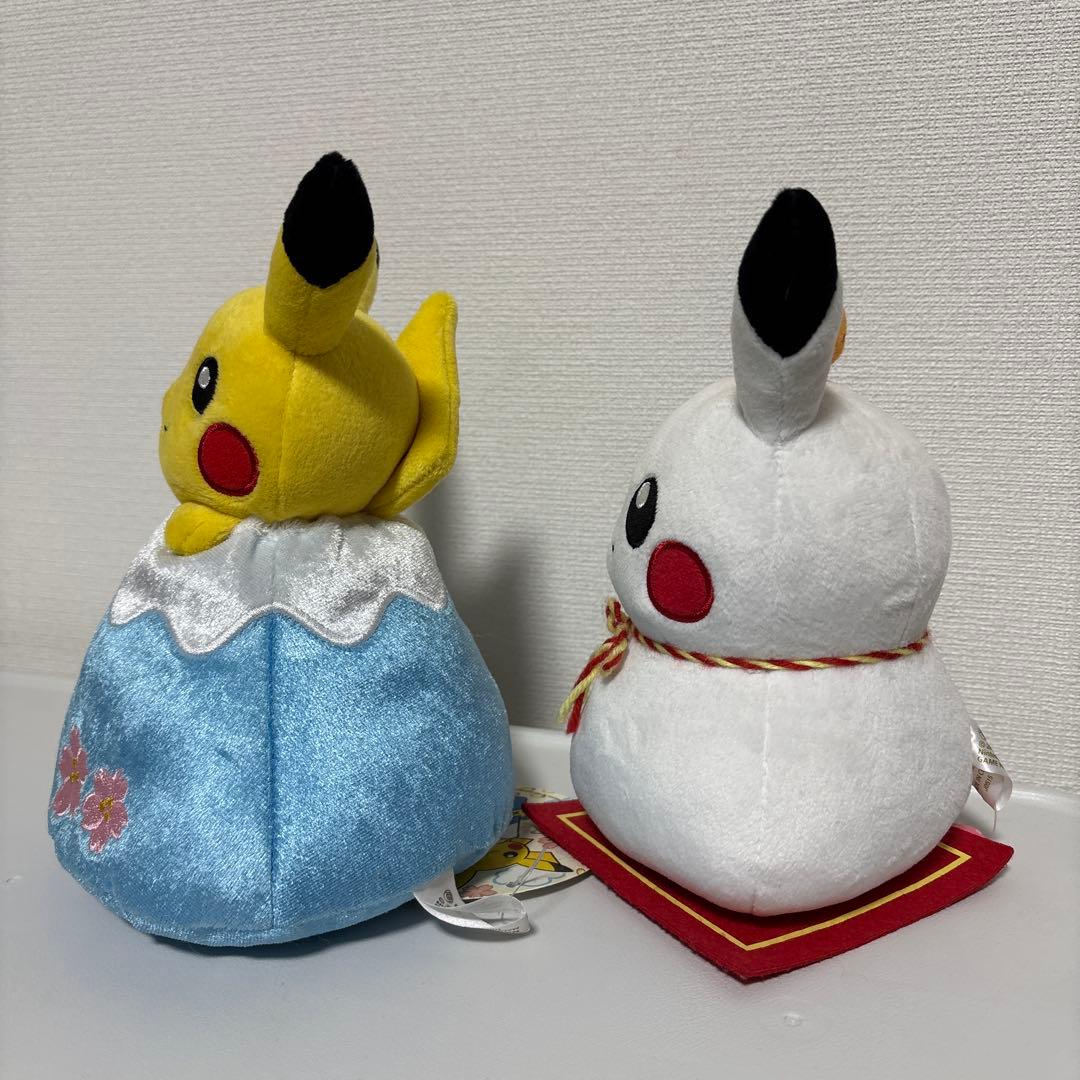 ピカチュウ ぬいぐるみ 富士山 鏡餅