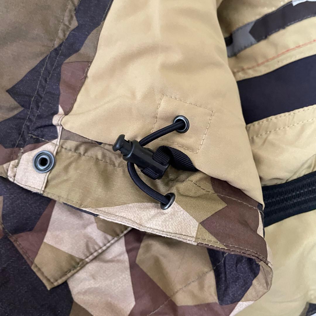 Burtonバートンスキーウェアスノーボードジャケットパーカー茶色ベージュカモ柄