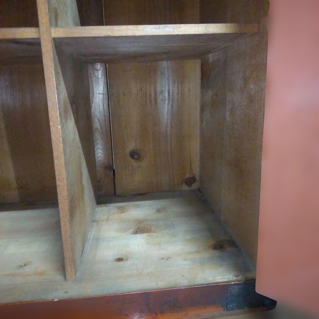 昭和レトロ　書棚　縦33cm横38.5cm高さ91cm