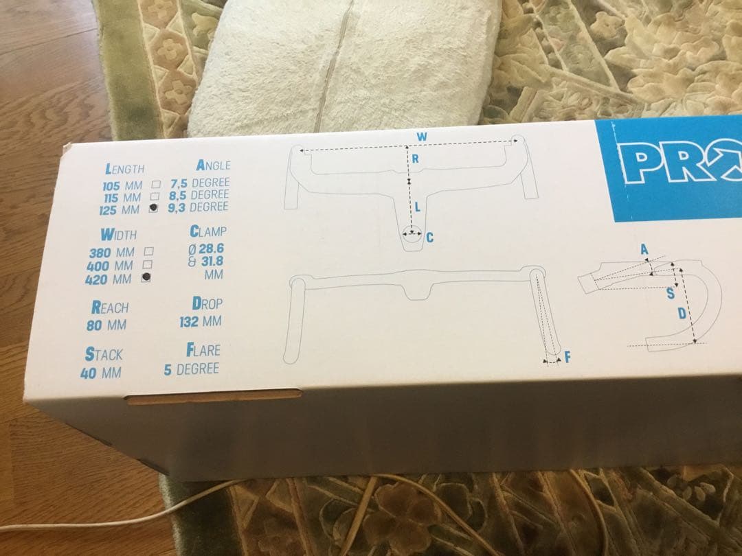 新品プロ(PRO)VIBE EVO Carbon 125mm/42cm グリップ