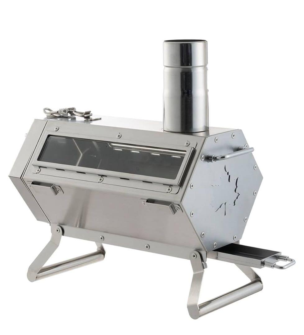 【新品・未使用・未開封】LOGOS ステンレス製コンパクト薪ストーブ