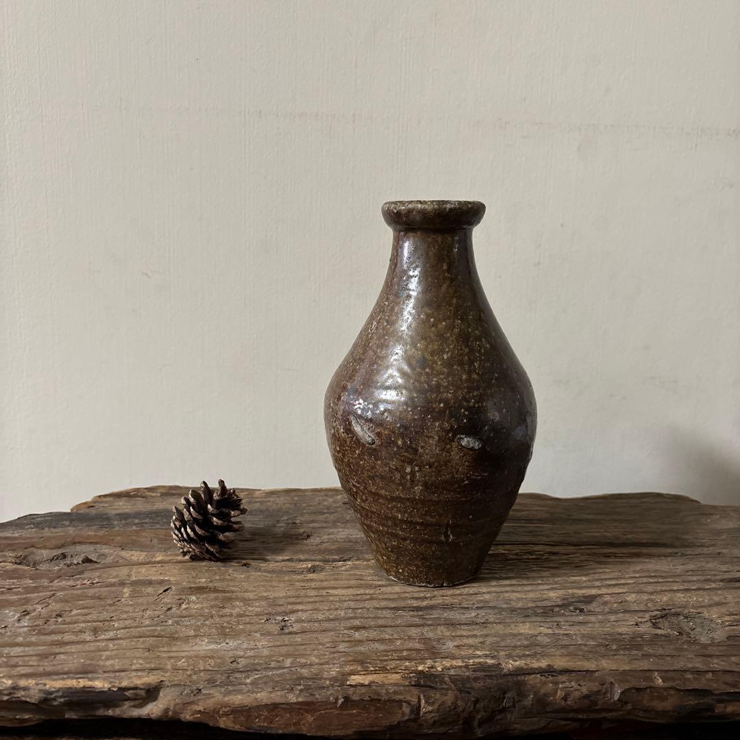 能野焼　花器　徳利　種子島焼　江戸時代　古道具　骨董　古民芸　検;白洲正子　李朝