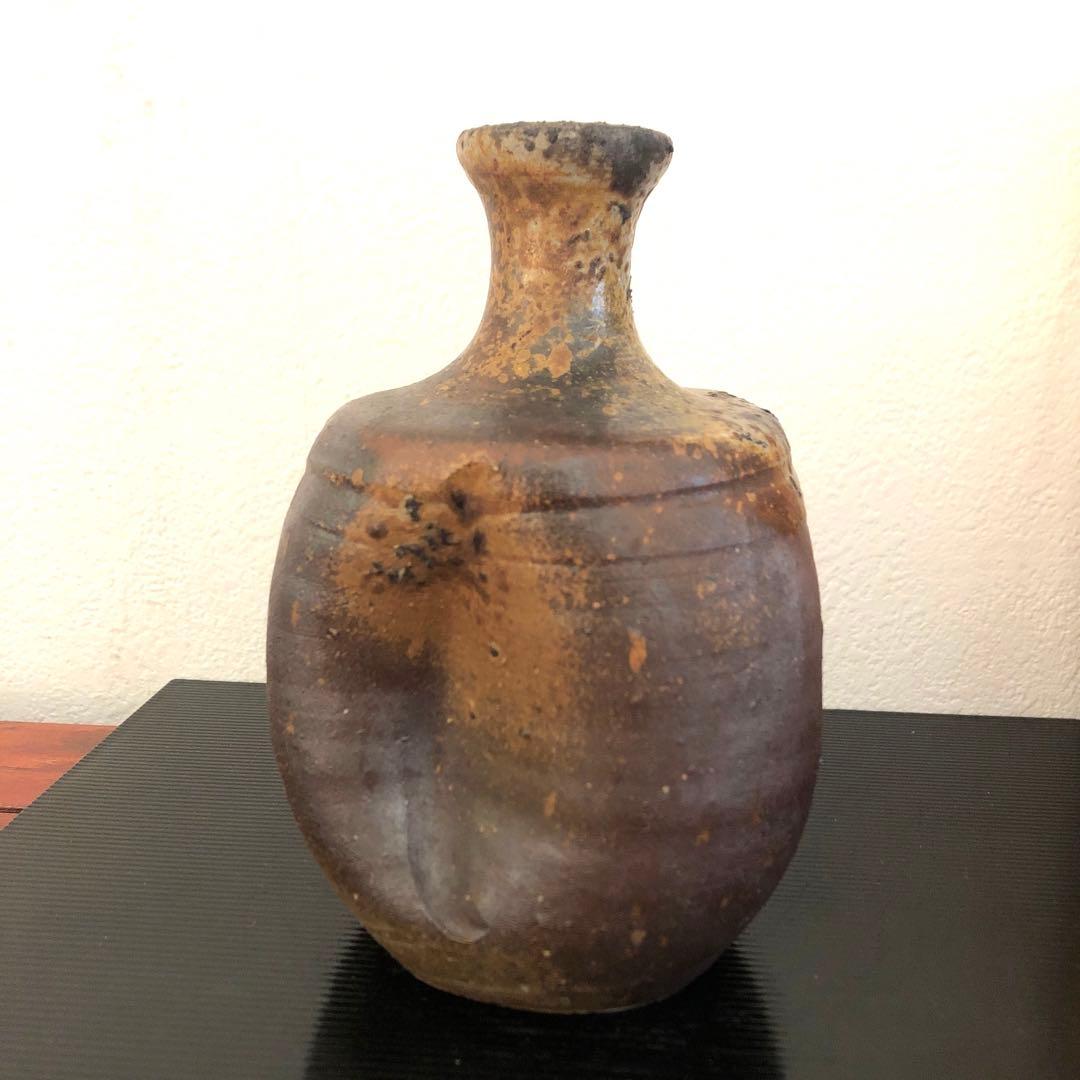 備前焼　小山末廣　徳利　花入　一輪挿　骨董　花器