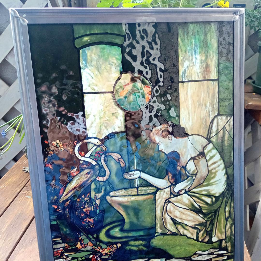 ルイスCティファニー ステンドグラス Flamingo グラスマスターズ社