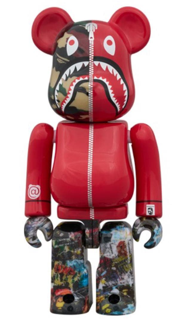 BE@RBRICK LEGACY CAMO SHARK 100％ & 400％