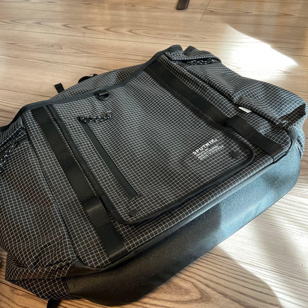 SPUTNIK ペットキャリー ブラック チェック柄　新品　中型犬
