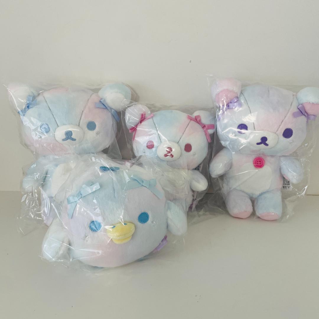 【新品】リラックマ コリラックマ ぬいぐるみ お空のくるりんわたあめ 4個セット