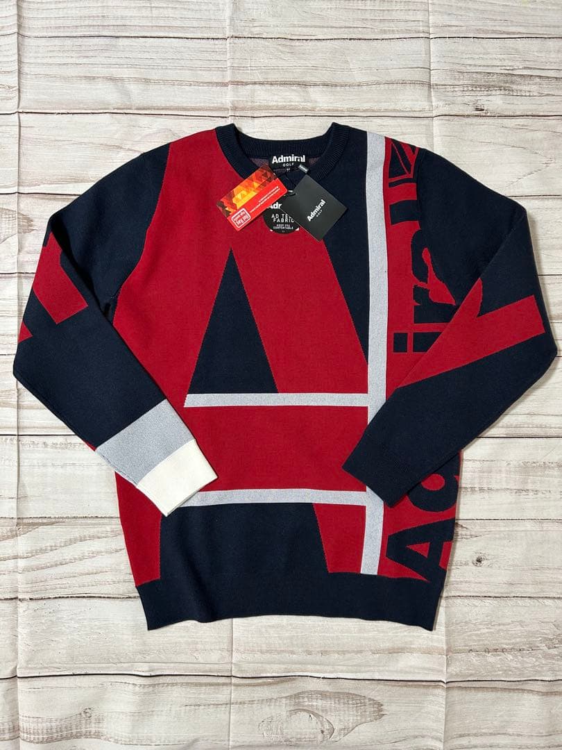 新品タグ付き　アドミラル　ゴルフ　admiral GOLF ニット　セーター　M