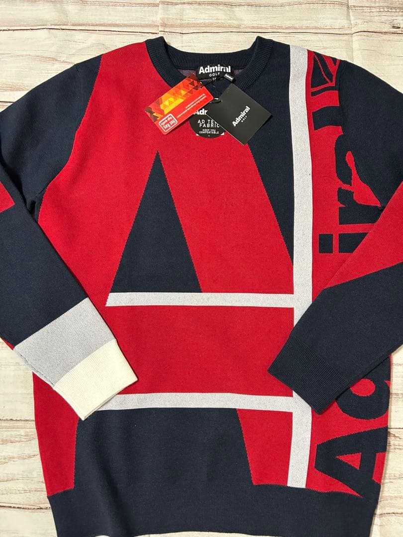 新品タグ付き　アドミラル　ゴルフ　admiral GOLF ニット　セーター　M