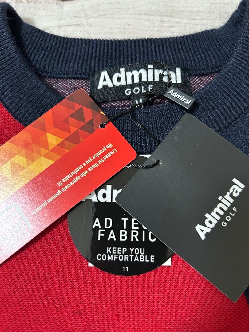 新品タグ付き　アドミラル　ゴルフ　admiral GOLF ニット　セーター　M