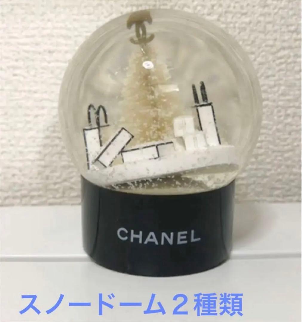 スノードーム　２点　シャネルとロクシタン　インテリアノベルティ