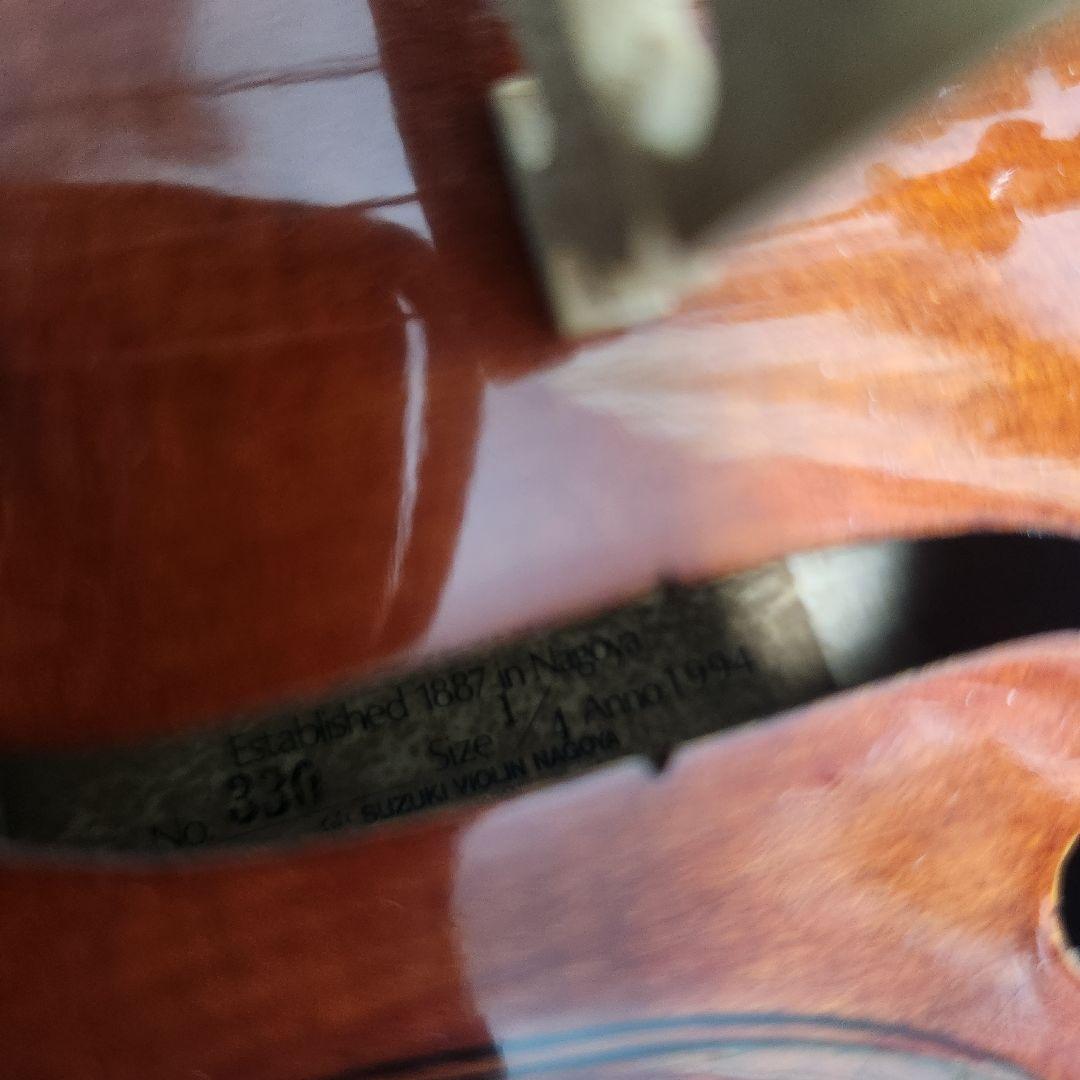 【新品の弓付き】スズキ　No.330 1/4 1994年製　バイオリン