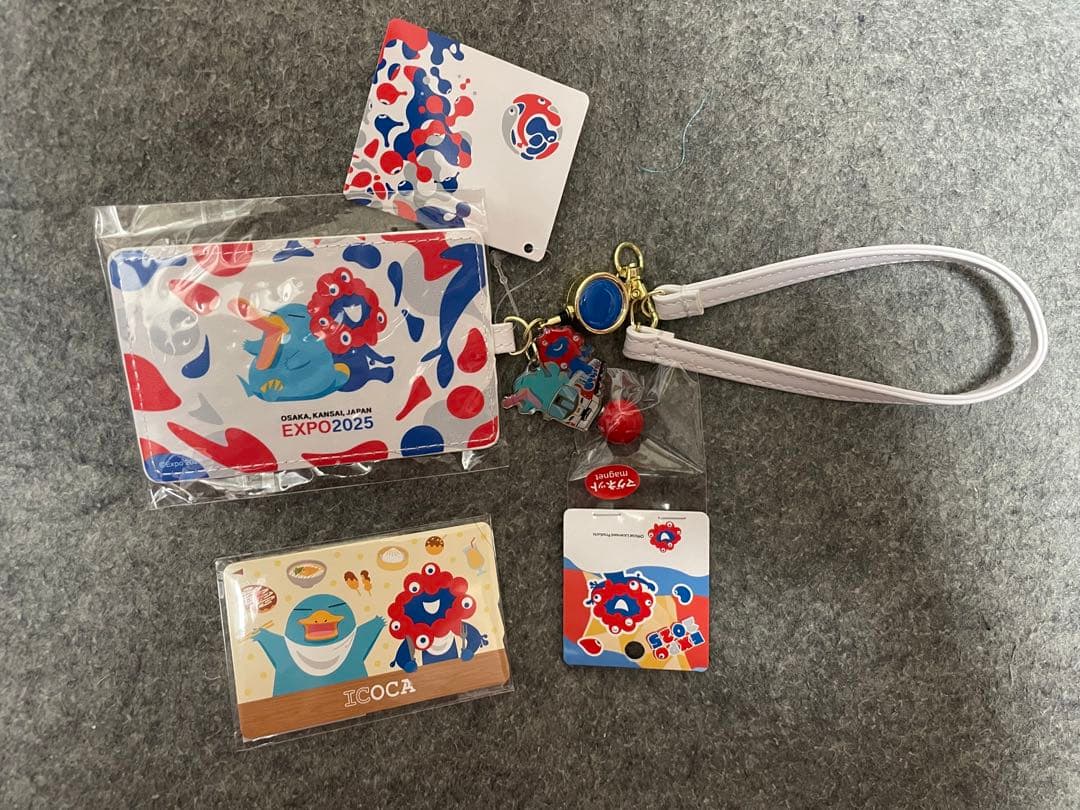 い*様 大阪•関西万博 JR西日本ミャクミャク合皮パスケース　ICOCAセット