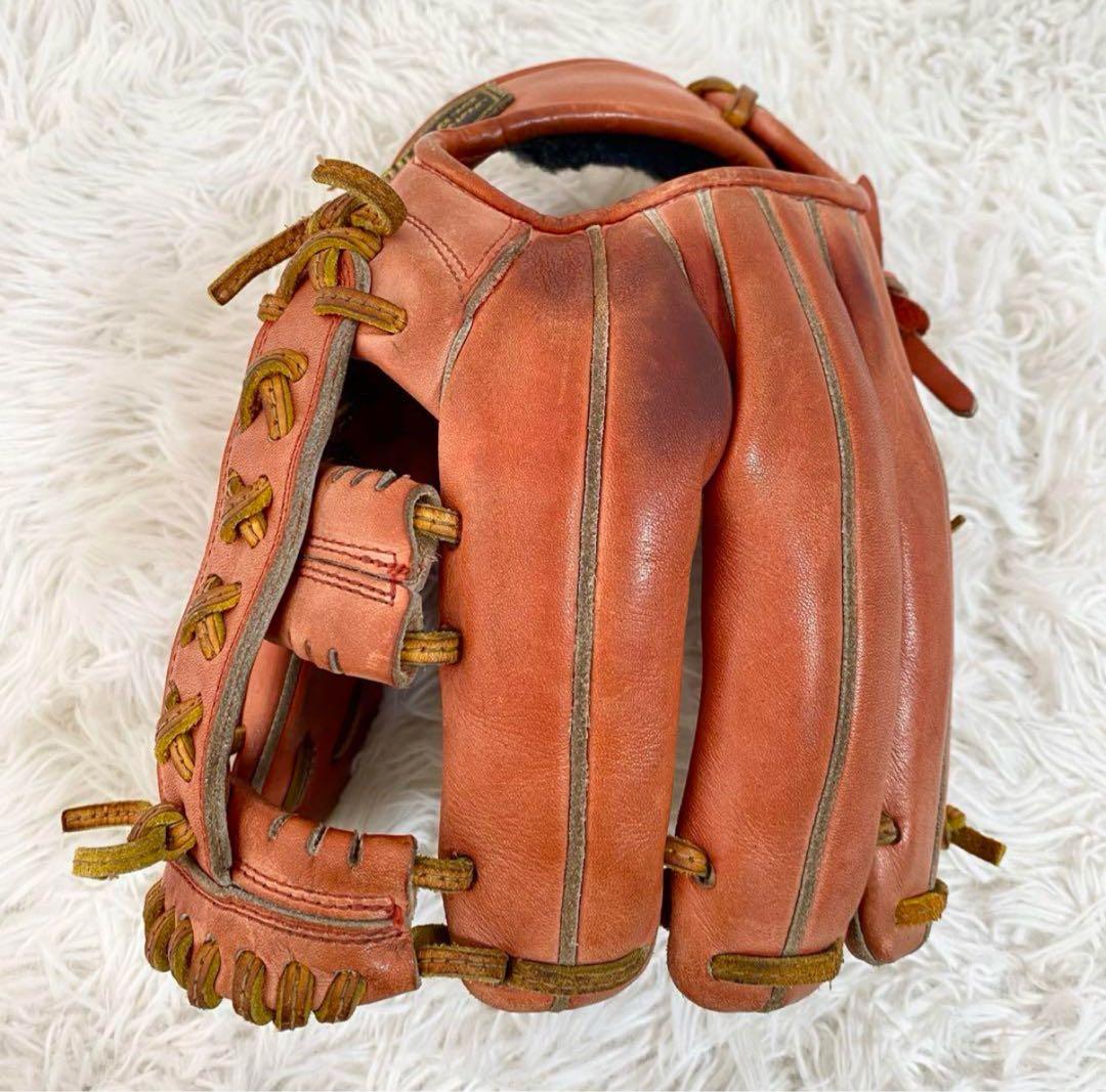 JUNKEI 硬式内野手用グローブ オレンジ