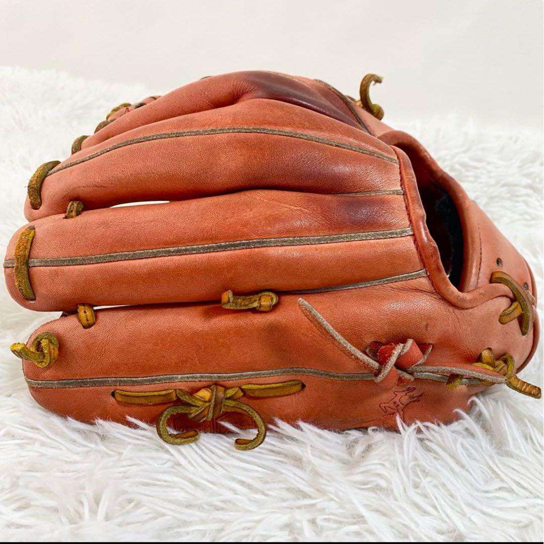 JUNKEI 硬式内野手用グローブ オレンジ