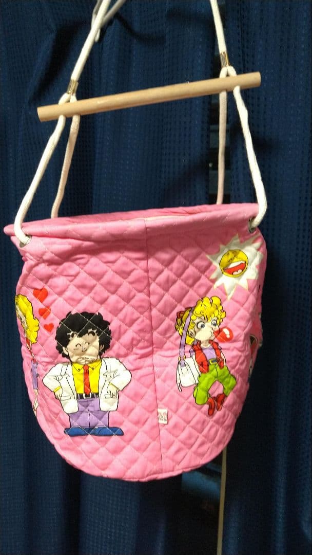 ドクタースランプ アラレちゃん 洗濯かご バスケット 布製 アンティーク