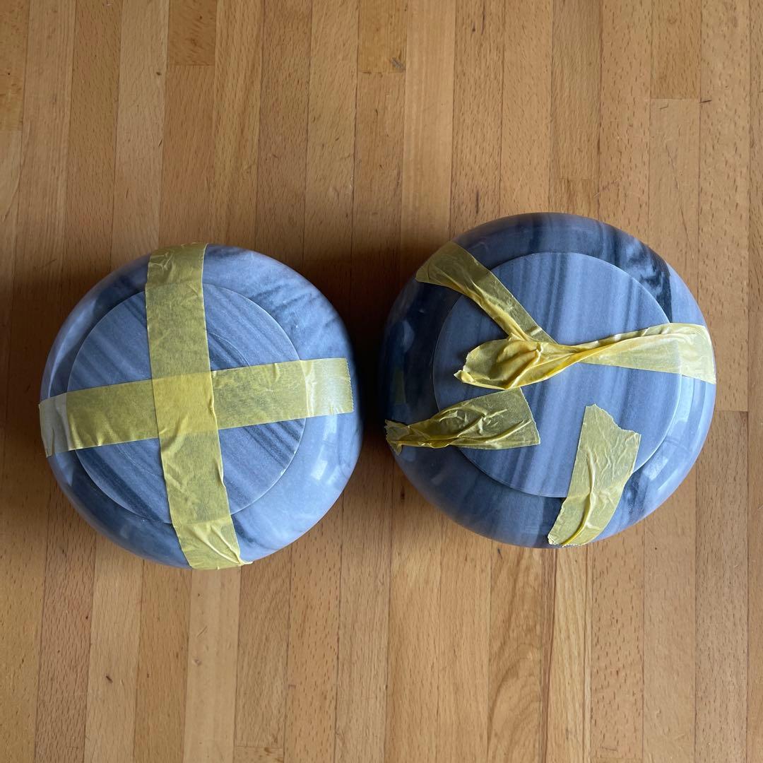 専用出品　　囲碁石セット 大理石風容器付き　白　黒　大理石？瑪瑙？