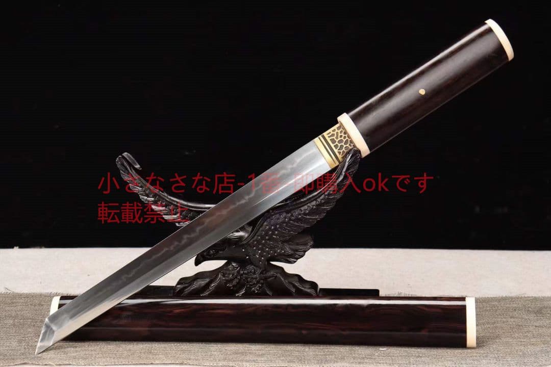 12インチT10焼刃シリーズ黒檀象牙唐刀 古兵器 刀装具 日本刀 模造刀