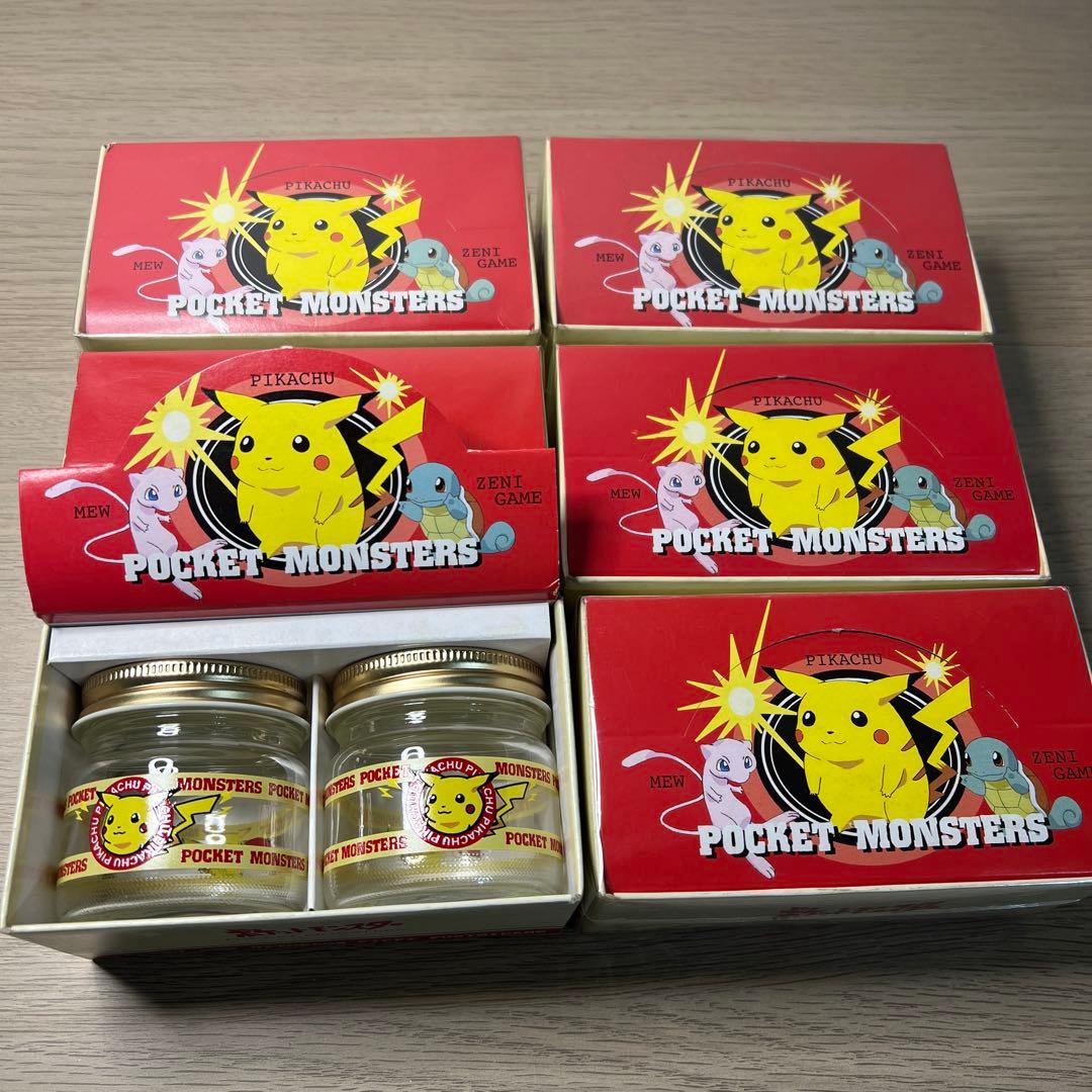 レトロ雑貨　ポケモンミニポットペア　6点　未開封5、検品のため開封1