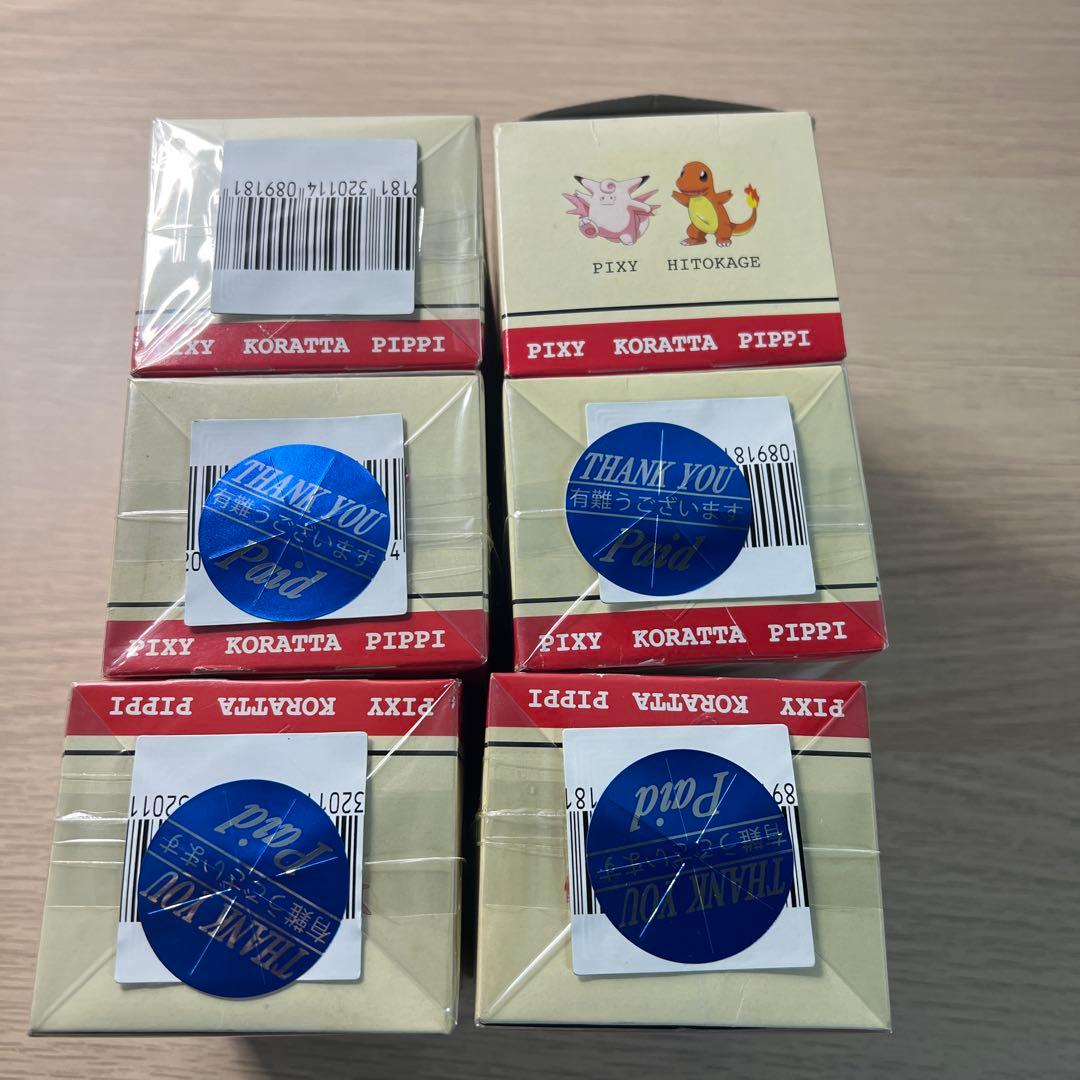 レトロ雑貨　ポケモンミニポットペア　6点　未開封5、検品のため開封1