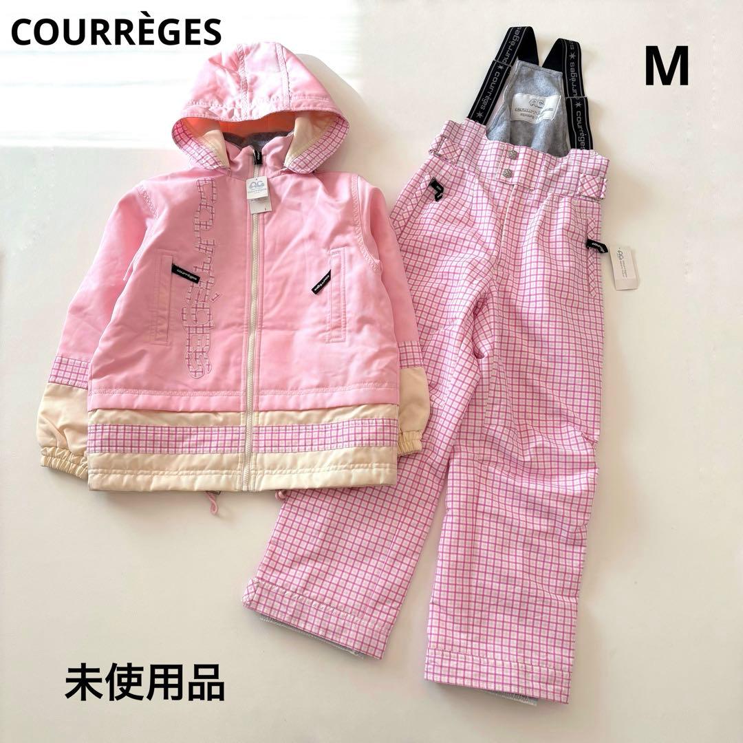 ■希少未使用品COURRÈGESスキースノーボードウェア上下ヴィンテージピンクM