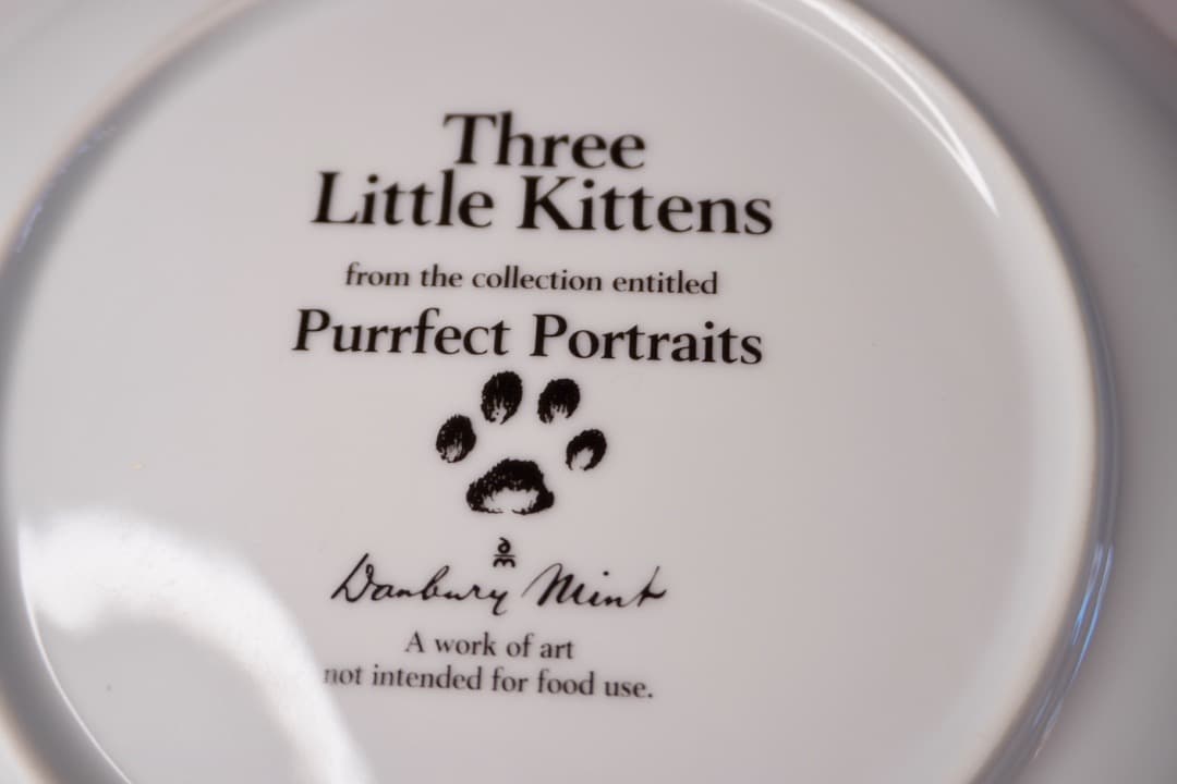 イギリス ヴィンテージ 猫 絵皿 2枚セット コレクションプレート